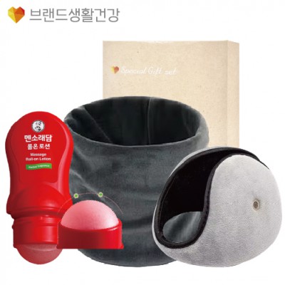 브생건 방한세트 95호(벨벳 넥워머+멘소래담 롤온 마사지로션+청음 귀마개)