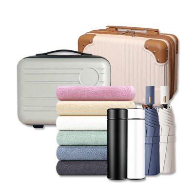 14인치 여행용 레디백 + 3단 자동 양우산 + 송월타올 + LED 온도 텀블러 선물세트