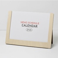 자작 프레임 탁상달력 (메모스케줄)