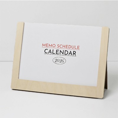 자작 프레임 탁상달력 (메모스케줄)