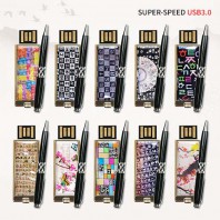 빛나 훈민한글 시리즈 자개 2종세트 (USB메모리+자개볼펜 3.0 16GB~128GB) 10종 이미지