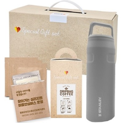 브랜드생활건강세트 24호 (스탠리 캡앤캐리 710ml+ 드립백커피 4p세트)