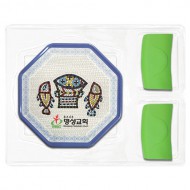 팔각멜라민 냄비받침+실리콘주방집게