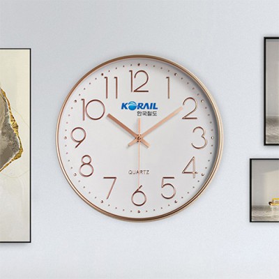 유니크 모던 인테리어 벽시계(로즈골드) STMC009