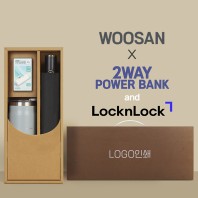 가르시아 3단60 10K 초고밀도 완전자동우산 +배터리+락앤락 메트로머그1P-세트