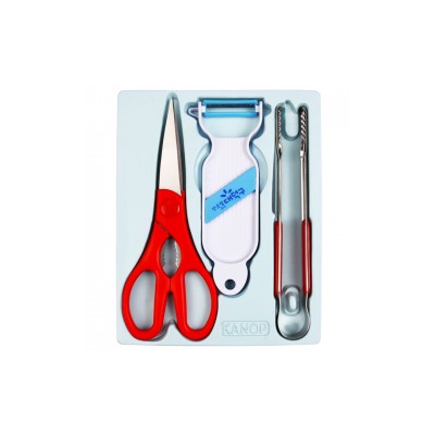 주방가위02+미용야채칼+집게 JW-1720A