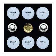 볼빅 화이트 6구 볼마커 2조 싸바리케이스세트