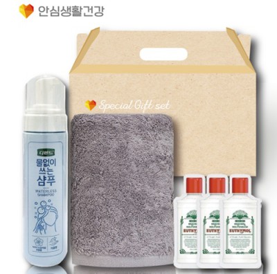 돌봄케어100호(디펜드샴푸+국산타올170g+유시몰가글3개)