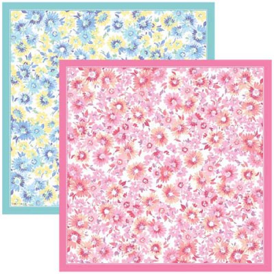 파스텔 국화 스카프 60x60