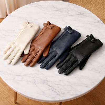 로페리아 여성용 PU가죽  플리스 안감 방한 장갑(0216896)