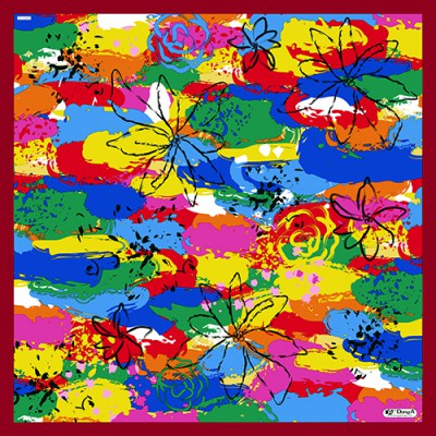 불꽃 스카프 60*60