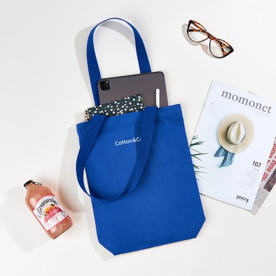 [국내제작] 코튼앤코 커스텀 세로형 컬러 에코백 28x36x8