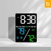 유즈비 블랙페이스 LED 온습도시계(BF5508)