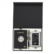 훈민정음볼펜+곤룡포나전가죽여권지갑+훈민정음흉배손톱깎이7P