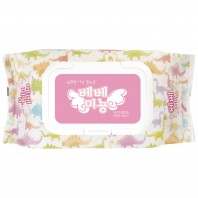 베베미뇽공룡 캡형 물티슈 (60매, 80매, 100매)