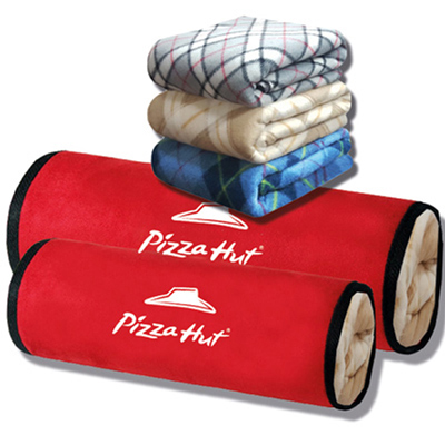 롤베개 쿠션 + 체크항공 폴라담요