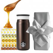 스타벅스 SS 팬시 하우스 텀블러 + 국내산 허니스틱 + 보자기포장 세트