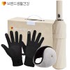 브생건 방한세트 117호(스마트 방한장갑+청음 귀마개+24K UV차단 3단 완전자동암막 우산)