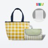 (체크 보냉백+피크닉매트) 세트