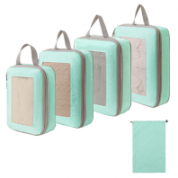 프리미엄 압축 멀티 여행용 메쉬창 파우치 5종set