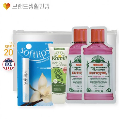 브생건592호 3종세트(카밀 핸드크림+멘소래담 소프트립스 립밤+유시몰 가글)