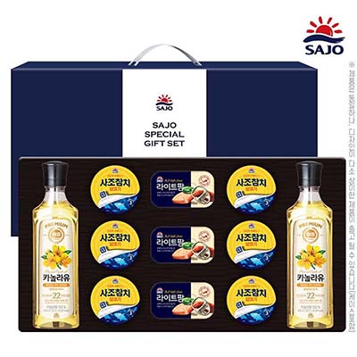 해표카놀라유2p 사조참치6p  라이트팜햄3p 11종 선물세트