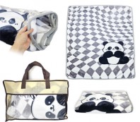 {곰돌이 극세사 무릎담요}사이즈100*125/개별 부직포가방포장/스티커부착가능