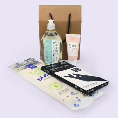 참그린 주빙세제 500ml 과일나라 핸드크림 4종세트