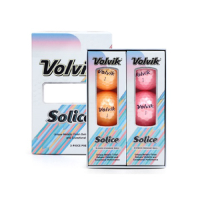 볼빅 솔리체 오렌지,핑크 칼라볼 3피스 6구