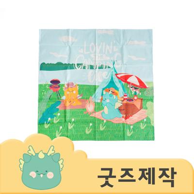 ZA060 [커스텀굿즈] 풀오버인쇄 아너스트 사이즈 별도제작 가능 방수 린넨 원단 식탁보 60*60 (박스제작가능)