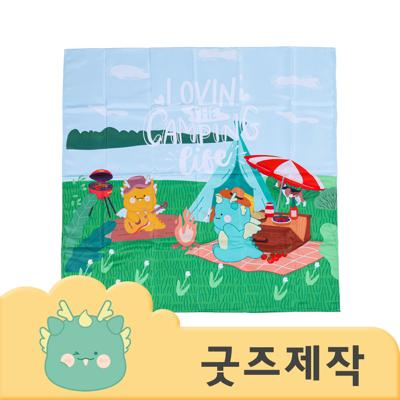 ZA061 [커스텀굿즈] 풀오버인쇄 아너스트 사이즈 별도제작 가능 방수 폴리에스테르 식탁보 65*65 (박스제작가능)