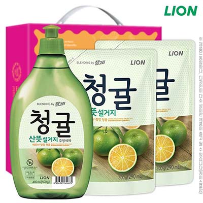 참그린청귤500용기 청귤300리필2P 3종세트