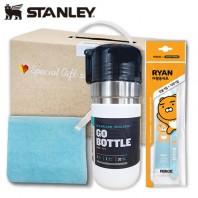 스탠리여행용3종세트J (스탠리 고진공 고보틀473ml+카카오여행용치약칫솔세트+국산핸드타올)