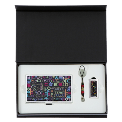 한글자모음자개명함+한글자모음자개USB(8GB~64GB)