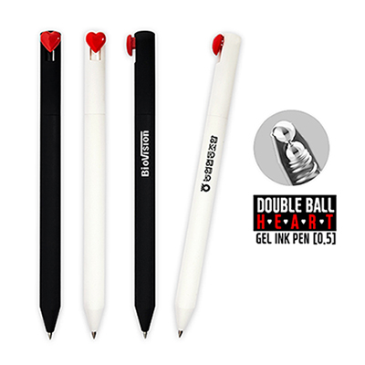 더블볼 라바 하트 젤펜(0.5)