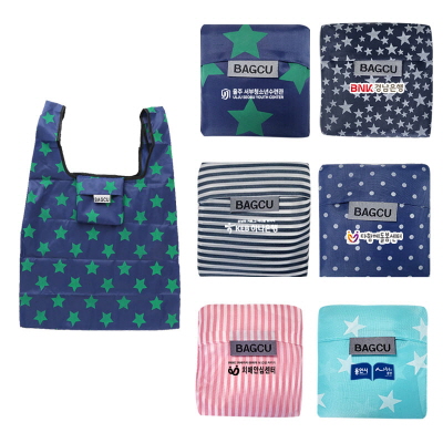 접이식 장바구니 포켓가방 [대형] 37x54x10cm