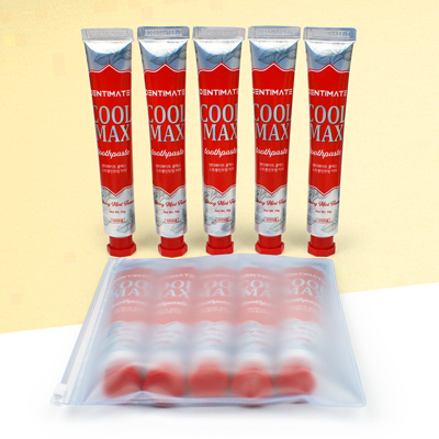 크리오 쿨맥스 치약 50g 5개세트 지퍼백