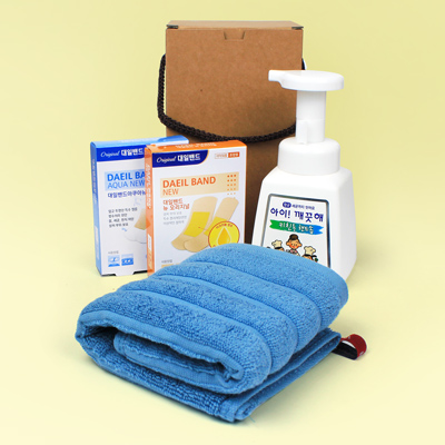 아이깨끗해 주방핸드워시 핸드타올 대일밴드프리미엄(오리지널+방수밴드) 3종세트