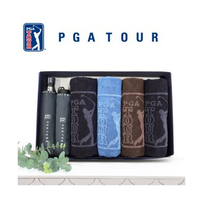 PGA 3단수동로고+3단로고완자+170g 죽사타올 4p 세트