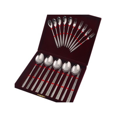 [318] 로망스 샌딩 수저, 티스픈 5+10P (우단)