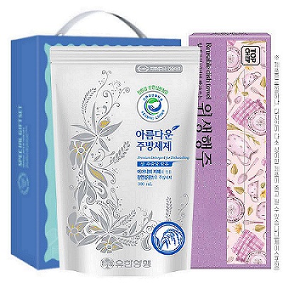 아름다운주방세제300리필 빨아쓰는위생행주 2종세트