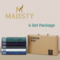 마제스티 격자 호텔타월 4P