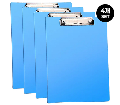 45_A4종이보관PP클립보드폴더4세트