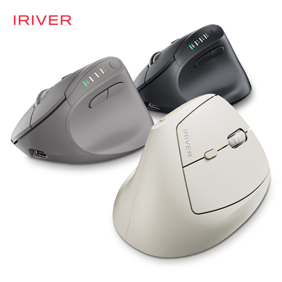 아이리버 EV35C 향균처리 충전식 멀티페어링 블루투스 무소음 무선 버티컬 마우스