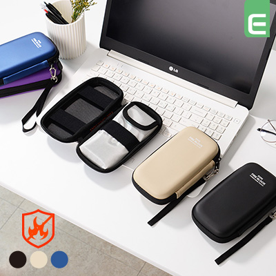 에빅 화재방지 보조배터리 방염파우치 세트 내화가방 난연파우치