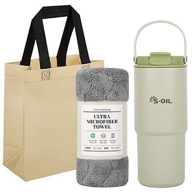 럭키 투웨이 텀블러 + 타올 선물세트