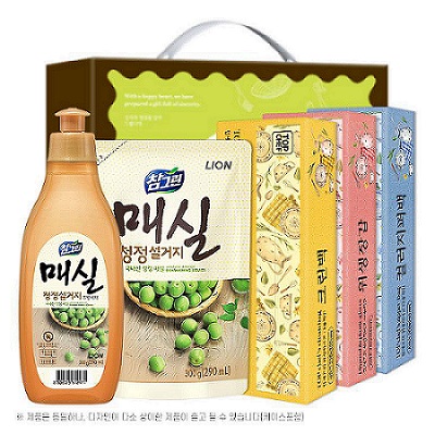 참그린매실300용기 300리필 크린백 위생장갑 컬러지퍼백 5종세트