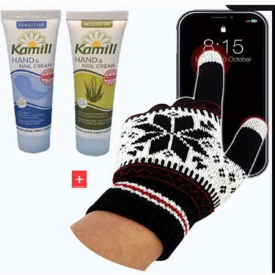독일(카밀 핸드크림+보온 터치장갑)방한용품