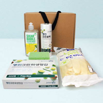 단미니고무장갑 10컬레 위생장갑200매  주방5종세트