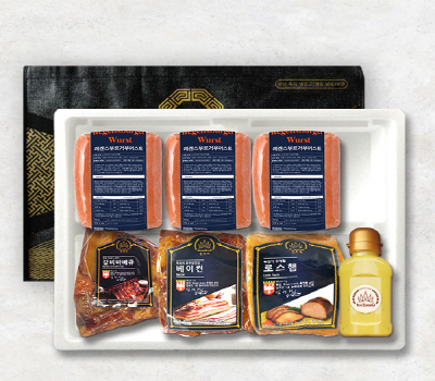 [퀸주트] 독일스타일 프리미엄 수제햄 선물세트 4호(소스 증정)